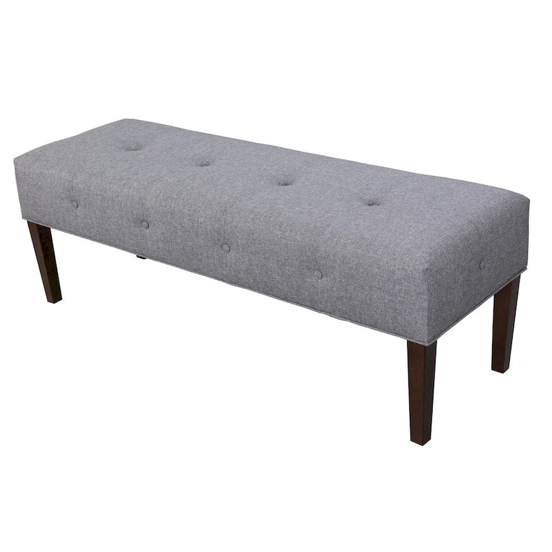 Banc d'intérieur rembourré touffeté Lauren Transitional pour salon