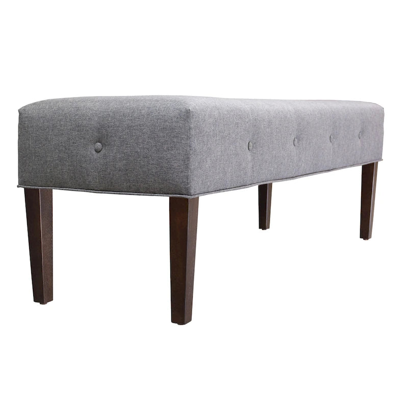 Banc d'intérieur rembourré touffeté Lauren Transitional pour salon