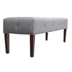 Banc d'intérieur rembourré touffeté Lauren Transitional pour salon