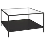 Table basse carrée Sivil 32 avec étagère