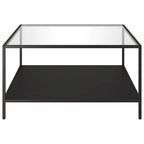Table basse carrée Sivil 32 avec étagère
