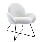 Corvus Rowen Fauteuil d'appoint moderne en polaire avec accoudoirs