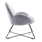 Corvus Rowen Fauteuil d'appoint moderne en polaire avec accoudoirs
