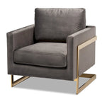 Fauteuil en velours Bryson Glam