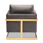Fauteuil en velours Bryson Glam