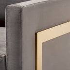 Fauteuil en velours Bryson Glam
