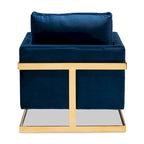Fauteuil en velours Bryson Glam