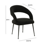 Chaise de salle à manger Rocco Boucle