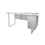 Bureau moderne, bureau d'ordinateur, poste de travail avec tiroirs de rangement