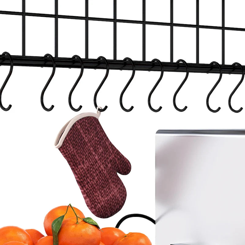 Étagère de cuisine à 5 niveaux avec prises de courant et ports USB, support de micro-ondes avec porte et étagères