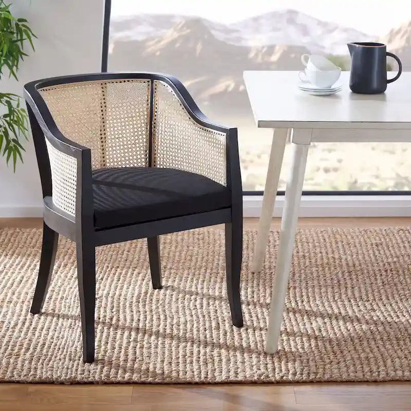 Chaise de salle à manger Velva en rotin - 23.8 x 23.2 x 32.1 - 24Lx23Px32H