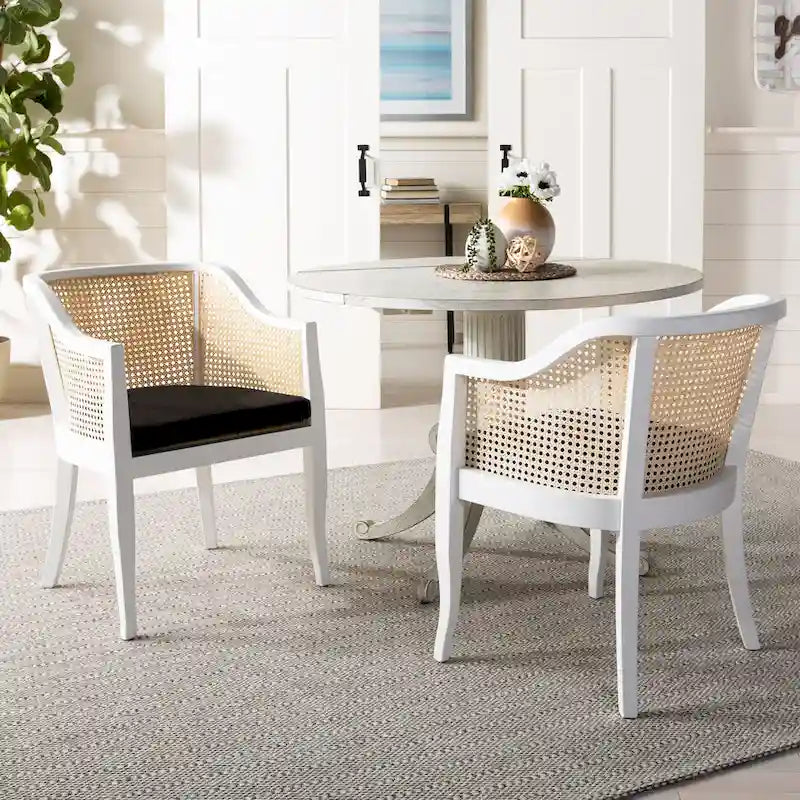 Chaise de salle à manger Velva en rotin - 23.8 x 23.2 x 32.1 - 24Lx23Px32H