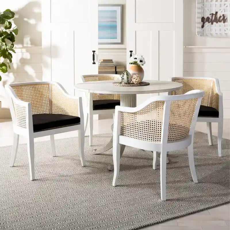 Chaise de salle à manger Velva en rotin - 23.8 x 23.2 x 32.1 - 24Lx23Px32H
