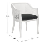 Chaise de salle à manger Velva en rotin - 23.8 x 23.2 x 32.1 - 24Lx23Px32H
