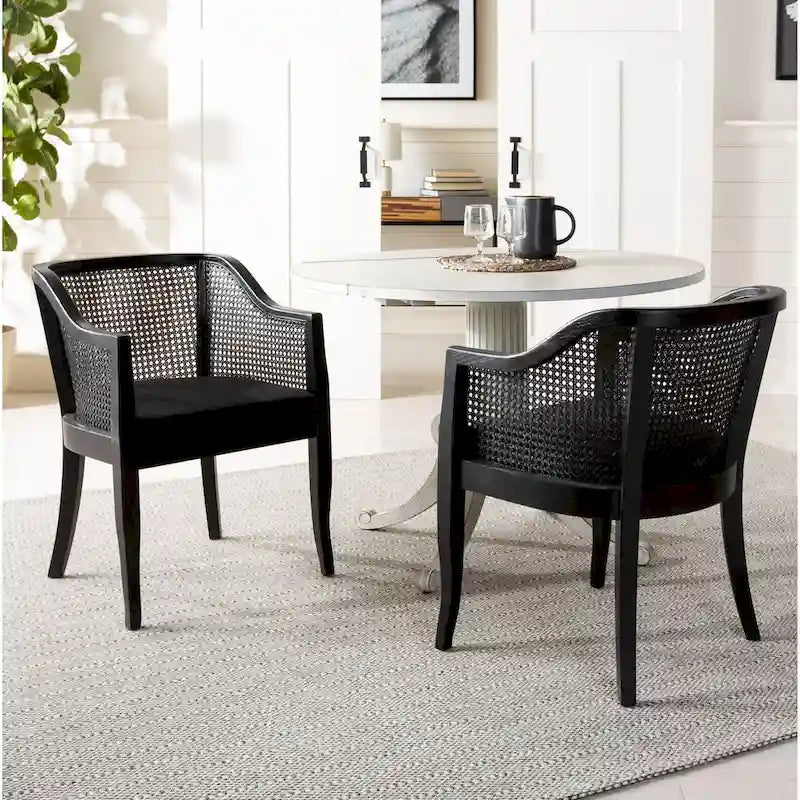 Chaise de salle à manger Velva en rotin - 23.8 x 23.2 x 32.1 - 24Lx23Px32H