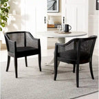 Chaise de salle à manger Velva en rotin - 23.8 x 23.2 x 32.1 - 24Lx23Px32H