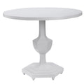 32   White Traditionally Inspired Round Foyer Table