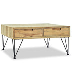 Table basse 80 x 80 x 40 cm en teck massif