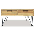 Table basse 80 x 80 x 40 cm en teck massif