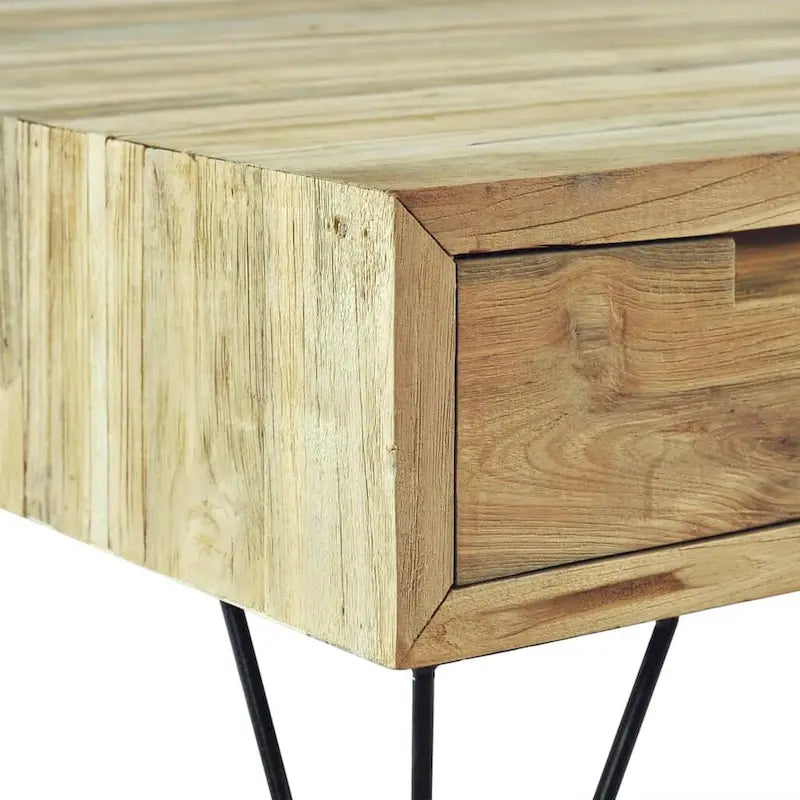 Table basse 80 x 80 x 40 cm en teck massif