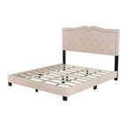 Cadre de lit rembourré Queen Size avec rivets
