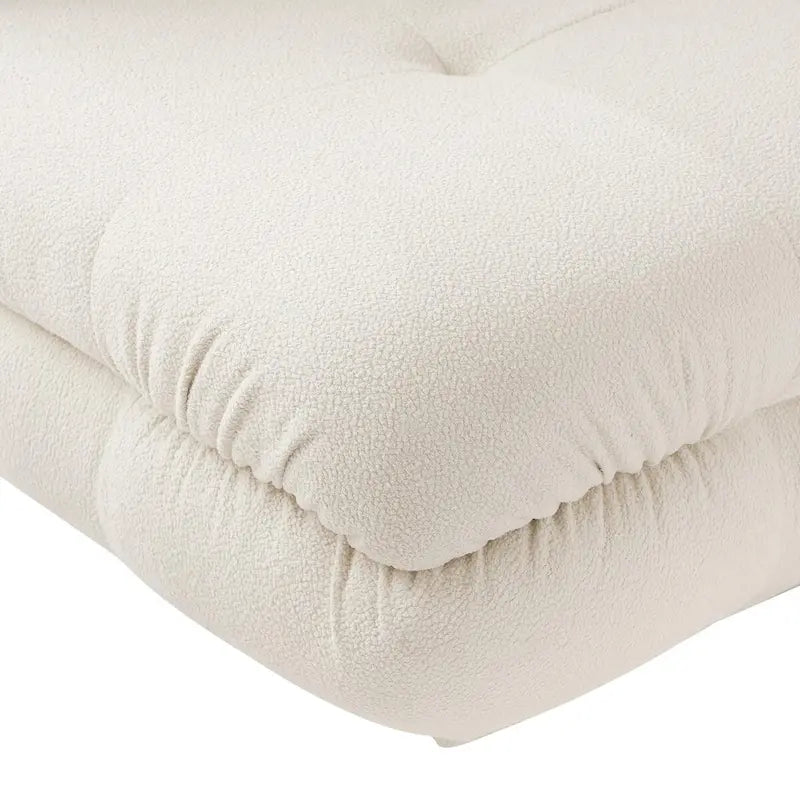 Canapé d'angle moderne en velours Tedy, canapé modulaire minimaliste en forme de L