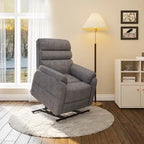  Dual Motor Massage and Heat Power Lift Recliner Chair with Adjustable Headrest for Elderly