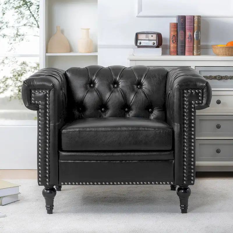 Fauteuils de salon en cuir PU