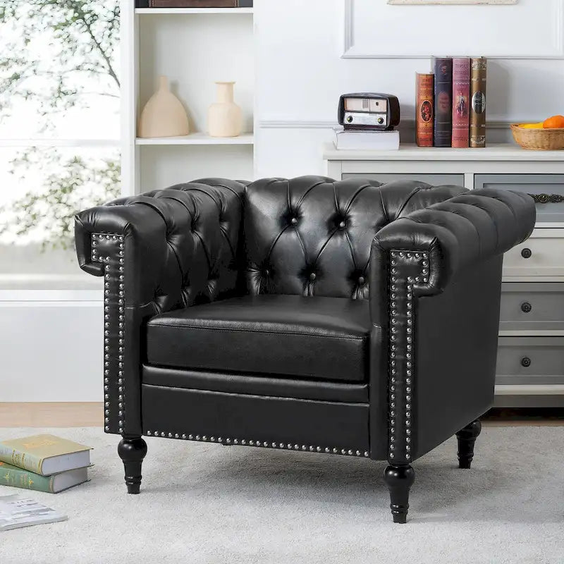 Fauteuils de salon en cuir PU