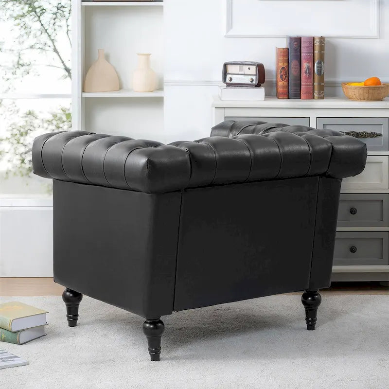 Fauteuils de salon en cuir PU