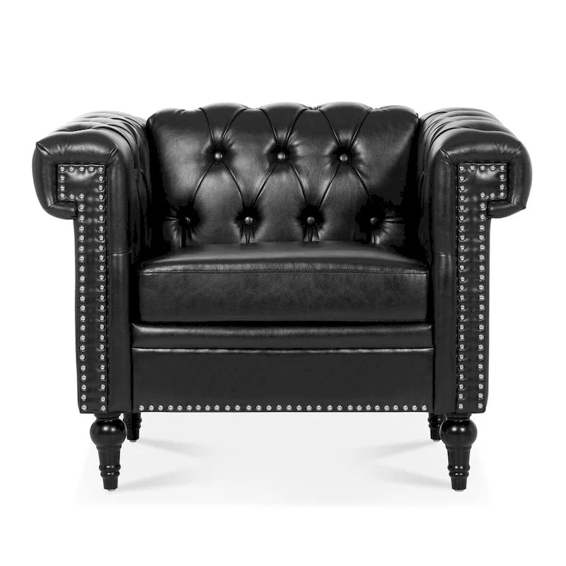 Fauteuils de salon en cuir PU