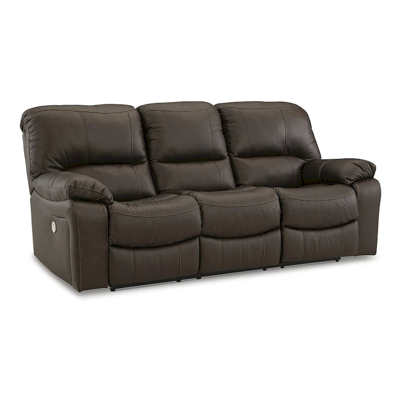 Canapé inclinable électrique Leesworth marron - 88 larg. x 41 prof. x 41 haut. (pouces)