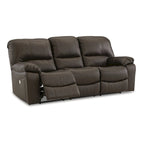 Canapé inclinable électrique Leesworth marron - 88 larg. x 41 prof. x 41 haut. (pouces)