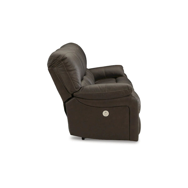 Canapé inclinable électrique Leesworth marron - 88 larg. x 41 prof. x 41 haut. (pouces)