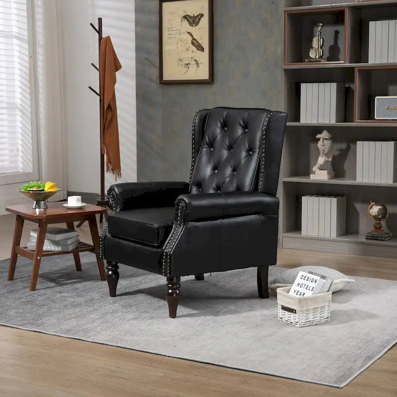 Fauteuil à accoudoirs en bois, fauteuil d'appoint moderne pour salon