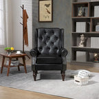 Fauteuil à accoudoirs en bois, fauteuil d'appoint moderne pour salon