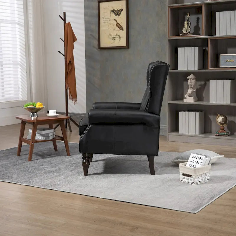 Fauteuil à accoudoirs en bois, fauteuil d'appoint moderne pour salon