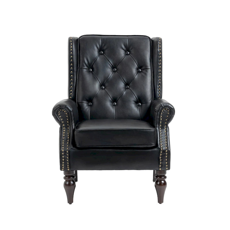 Fauteuil à accoudoirs en bois, fauteuil d'appoint moderne pour salon