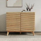 Meuble d'appoint Zappa effet chêne 2 portes Rangement moderne