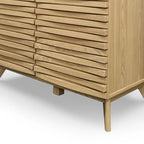 Meuble d'appoint Zappa effet chêne 2 portes Rangement moderne