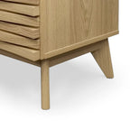 Meuble d'appoint Zappa effet chêne 2 portes Rangement moderne
