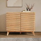 Meuble d'appoint Zappa effet chêne 2 portes Rangement moderne