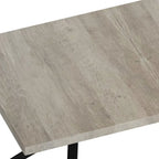 Table à manger extensible rectangulaire rétro avec piètement en croix en fer