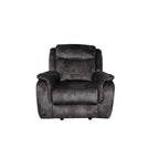 Fauteuil inclinable manuel Harbor 39 pouces, ressorts ensachés, velours suédine gris