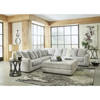  Regent Park Pewter 6-Piece Upholstery Package - 132   W x 132   D x 39   H
