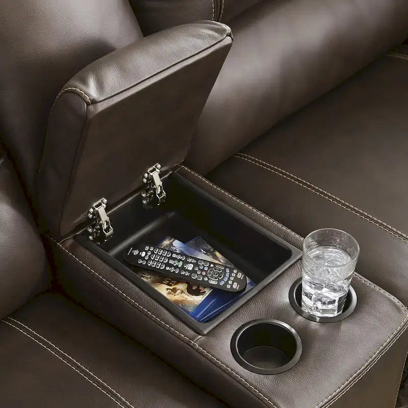Causeuse inclinable électrique 3 places Dunleith avec console