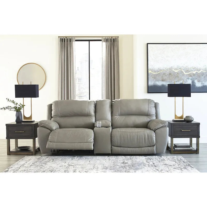 Causeuse inclinable électrique 3 places Dunleith avec console