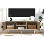 Anmytek 47 Meuble TV moderne pour téléviseur jusqu'à 65 pouces - 119 cm de large