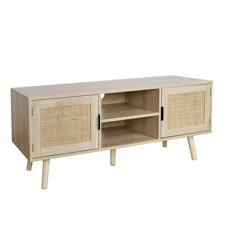 Anmytek 47 Meuble TV moderne pour téléviseur jusqu'à 65 pouces - 119 cm de large