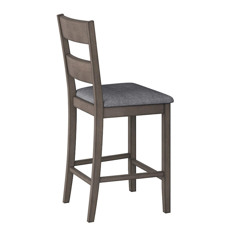 Lot de 2 chaises de salle à manger Tuscany rembourrées hauteur comptoir